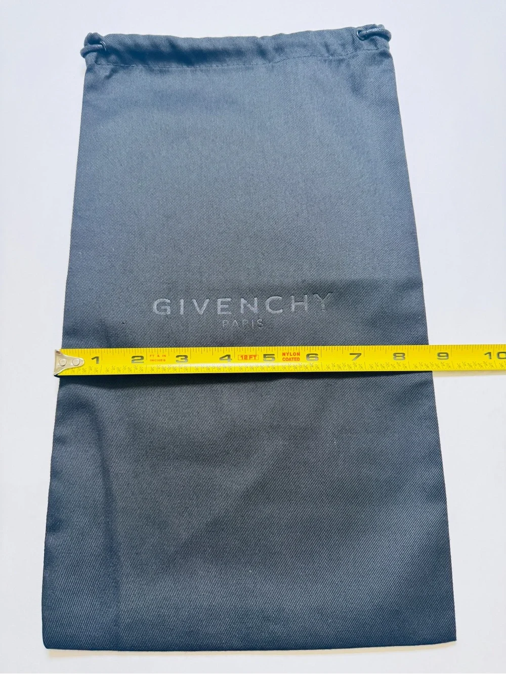 Authentic! Givenchy Paris Set Of 2 Black Drawstring Dust Bags 14.5 By 8.5